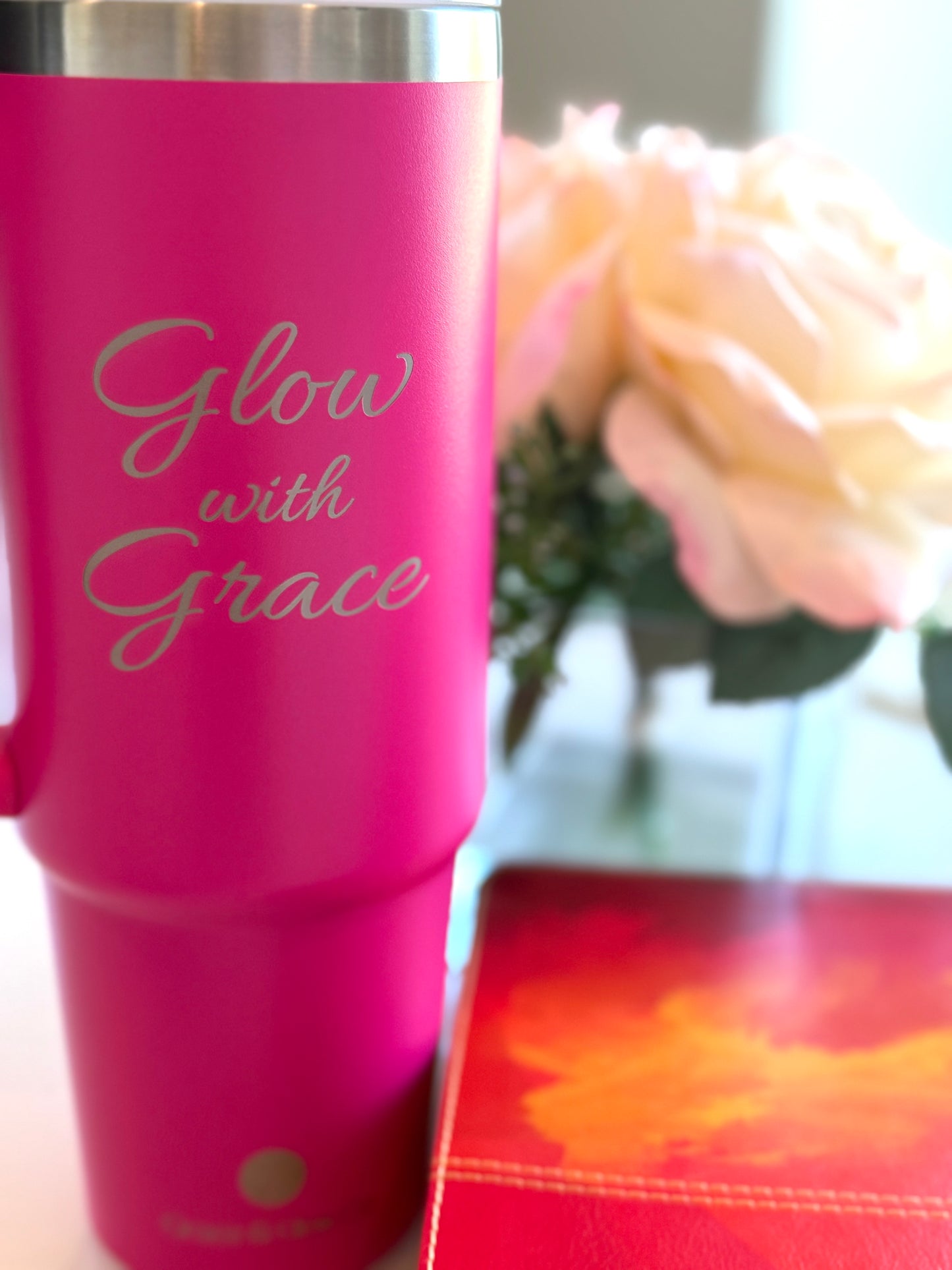 Glow with Grace 30 oz. Tumbler with Handle